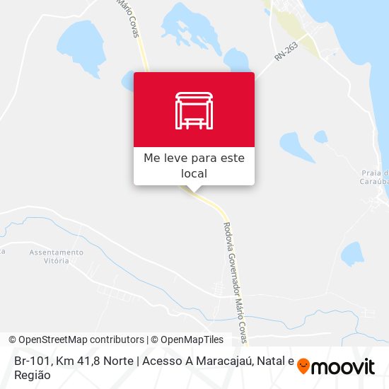 Br-101, Km 41,8 Norte | Acesso A Maracajaú mapa