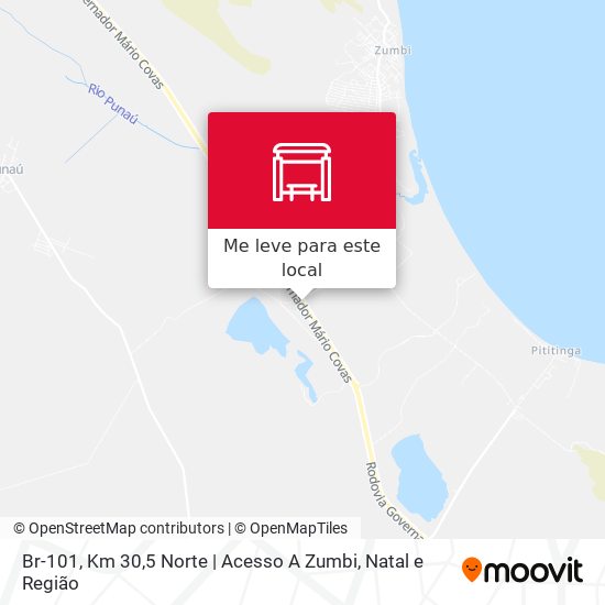 Br-101, Km 30,5 Norte | Acesso A Zumbi mapa