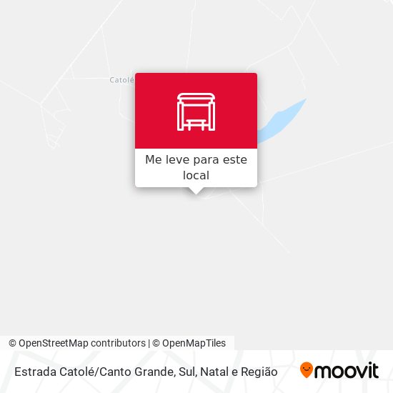 Estrada Catolé / Canto Grande, Sul mapa