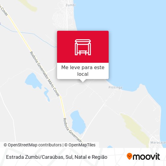 Estrada Zumbi/Caraúbas, Sul mapa