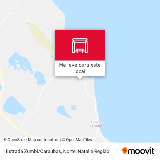 Estrada Zumbi/Caraúbas, Norte mapa
