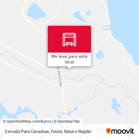 Estrada Para Caraúbas, Oeste mapa