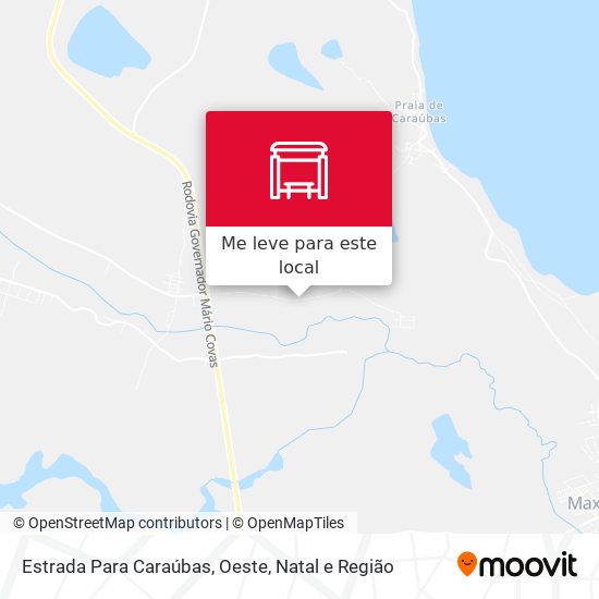 Estrada Para Caraúbas, Oeste mapa