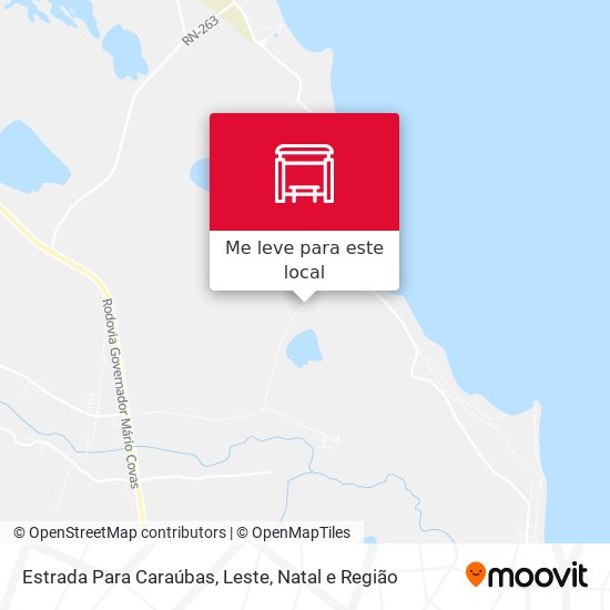 Estrada Para Caraúbas, Leste mapa
