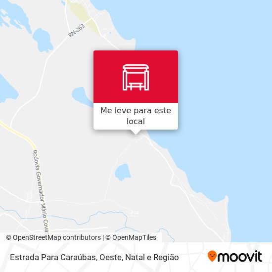 Estrada Para Caraúbas, Oeste mapa