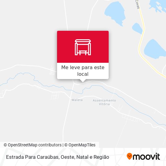 Estrada Para Caraúbas, Oeste mapa