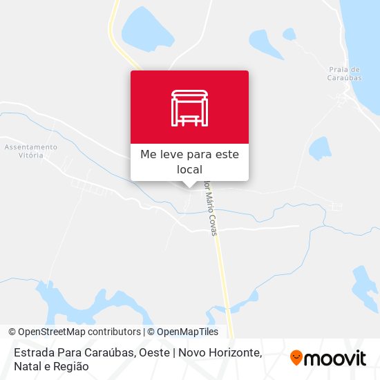 Estrada Para Caraúbas, Oeste | Novo Horizonte mapa