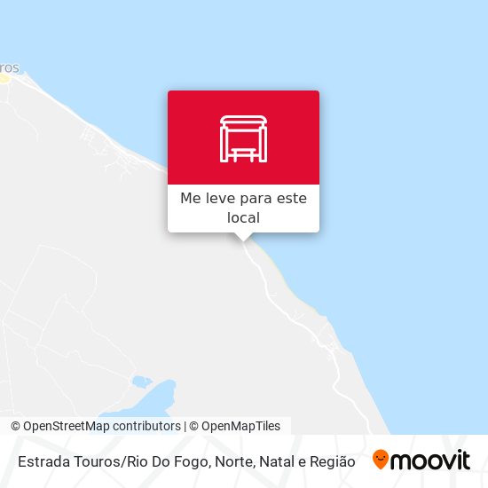 Estrada Touros / Rio Do Fogo, Norte mapa