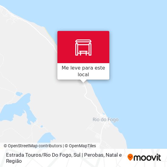 Estrada Touros / Rio Do Fogo, Sul | Perobas mapa