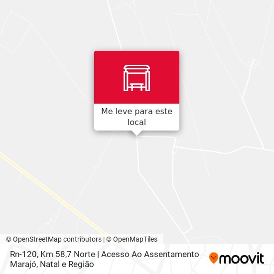 Rn-120, Km 58,7 Norte | Acesso Ao Assentamento Marajó mapa