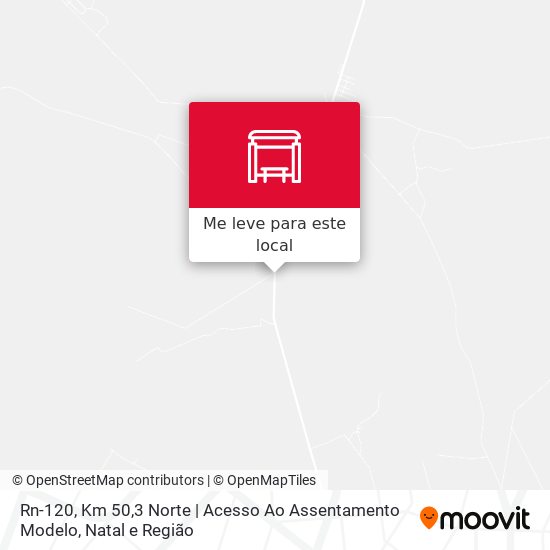 Rn-120, Km 50,3 Norte | Acesso Ao Assentamento Modelo mapa