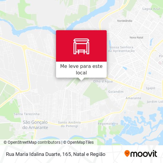 Rua Maria Idalina Duarte, 165 mapa