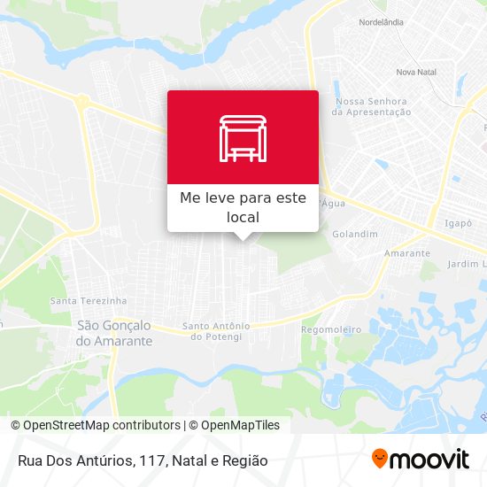 Rua Dos Antúrios, 117 mapa