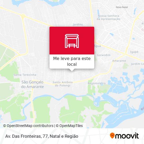 Av. Das Fronteiras, 77 mapa