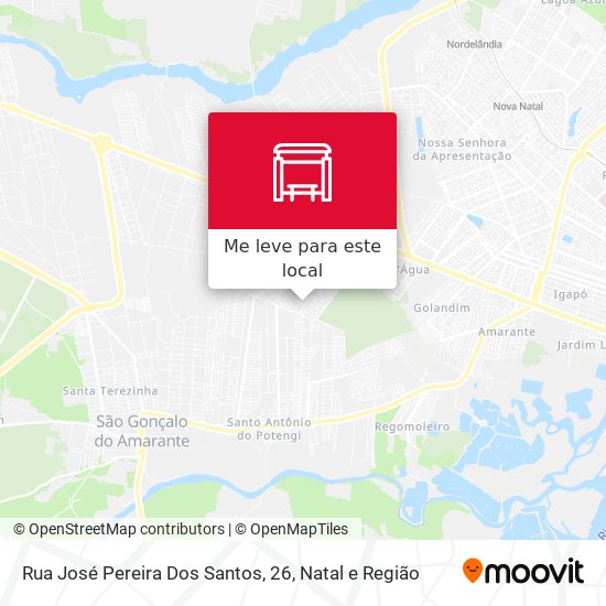 Rua José Pereira Dos Santos, 26 mapa