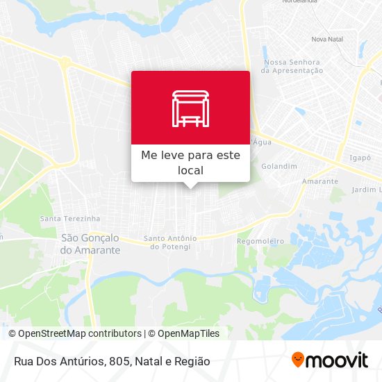 Rua Dos Antúrios, 805 mapa