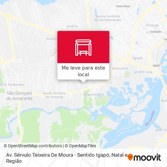 Av. Sérvulo Teixeira De Moura - Sentido Igapó mapa