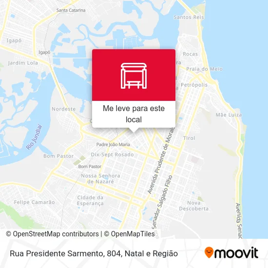 Rua Presidente Sarmento, 804 mapa