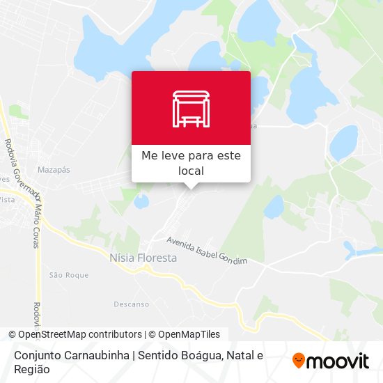 Conjunto Carnaubinha | Sentido Boágua mapa