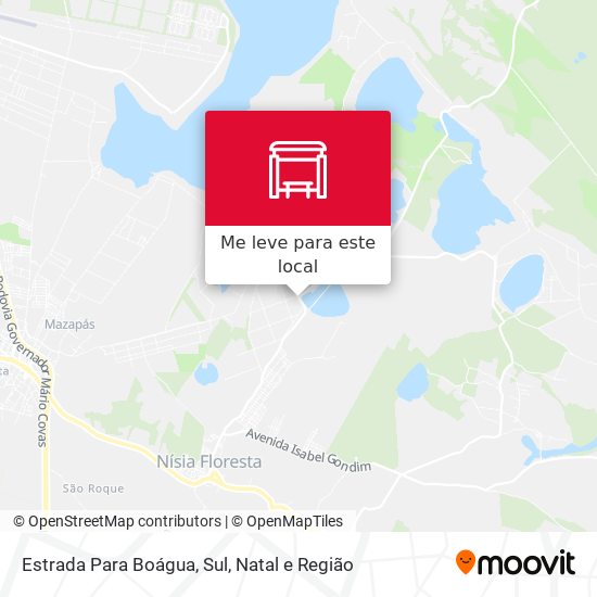 Estrada Para Boágua, Sul mapa