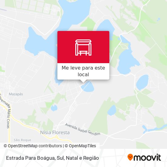 Estrada Para Boágua, Sul mapa