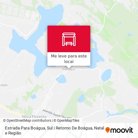 Estrada Para Boágua, Sul | Retorno De Boágua mapa