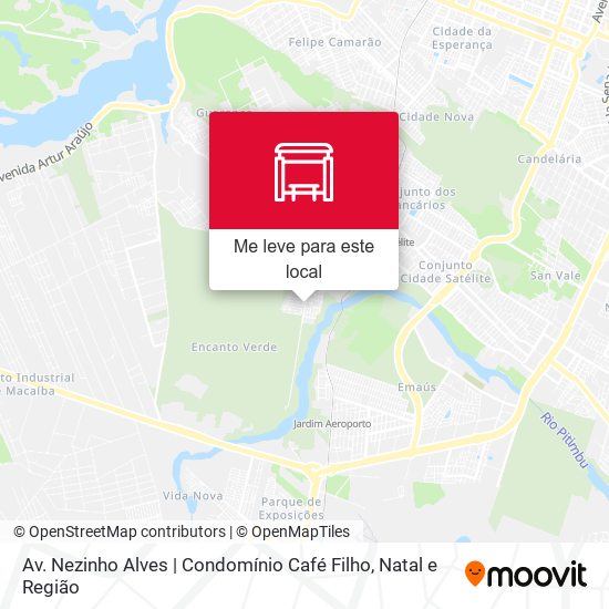 Av. Nezinho Alves | Condomínio Café Filho mapa