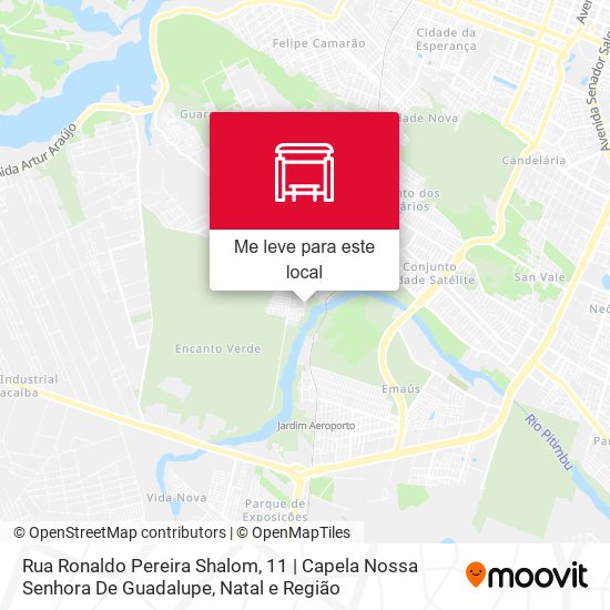Rua Ronaldo Pereira Shalom, 11 | Capela Nossa Senhora De Guadalupe mapa