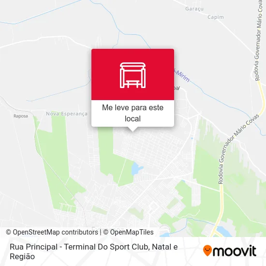 Rua Principal - Terminal Do Sport Club mapa