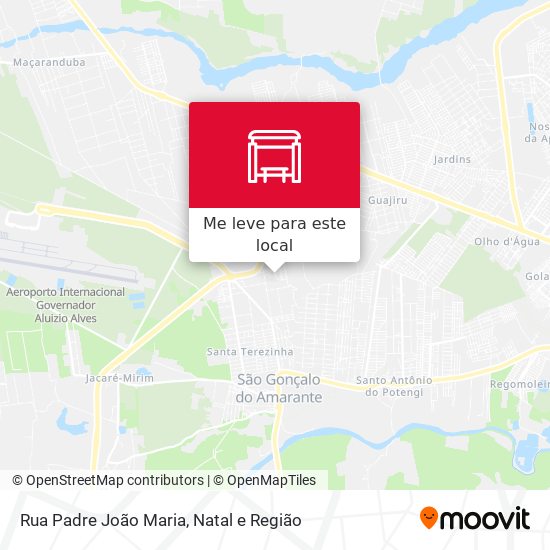 Rua Padre João Maria mapa