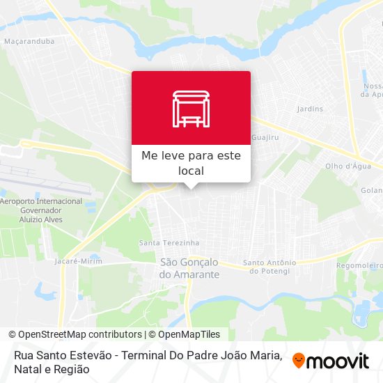 Rua Santo Estevão - Terminal Do Padre João Maria mapa