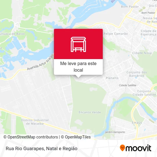 Rua Rio Guarapes mapa