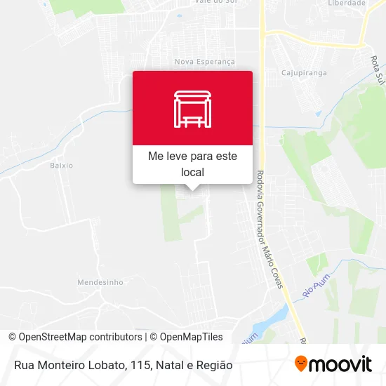Rua Monteiro Lobato, 115 mapa