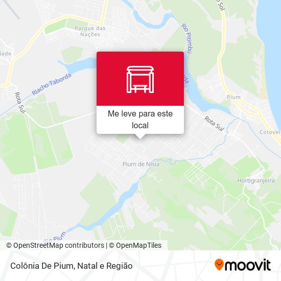 Colônia De Pium mapa