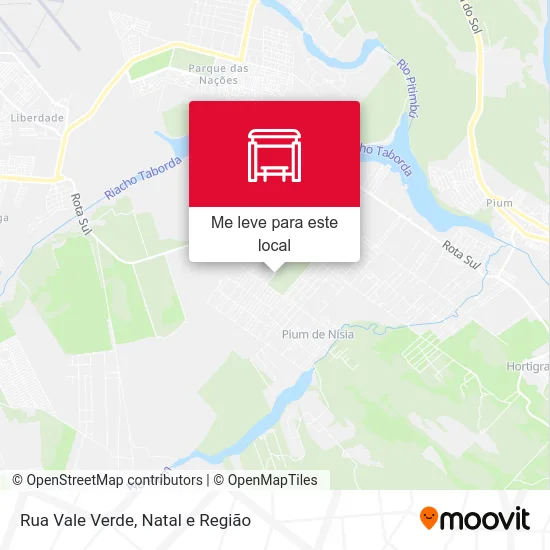 Rua Vale Verde mapa