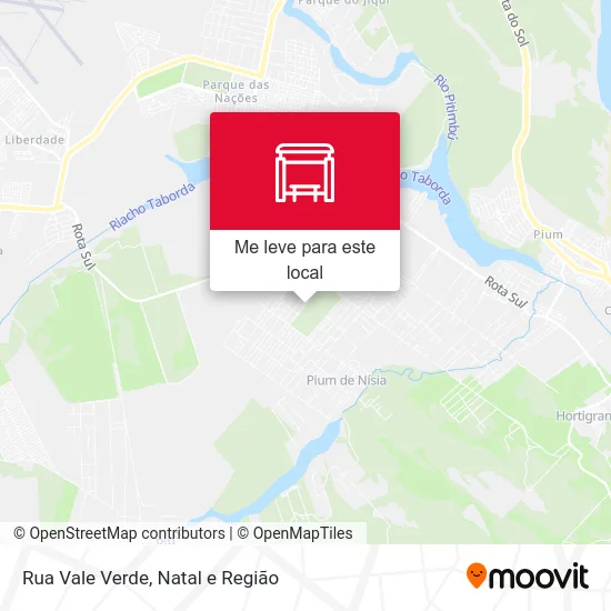 Rua Vale Verde mapa