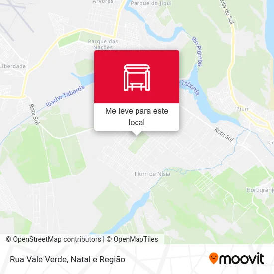 Rua Vale Verde mapa