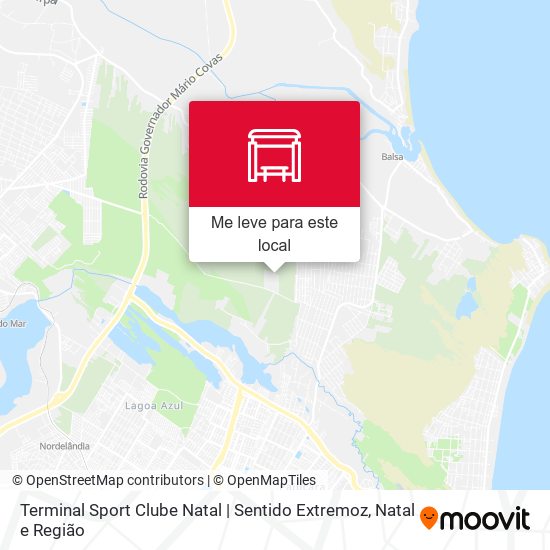 Terminal Sport Clube Natal | Sentido Extremoz mapa