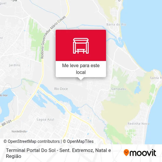Terminal Portal Do Sol - Sent. Extremoz mapa