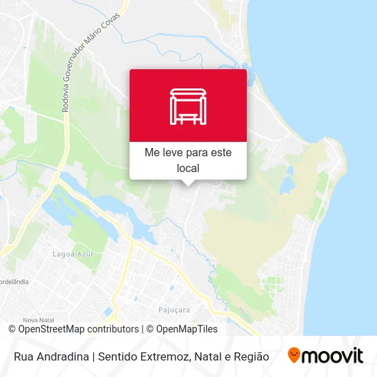 Rua Andradina | Sentido Extremoz mapa