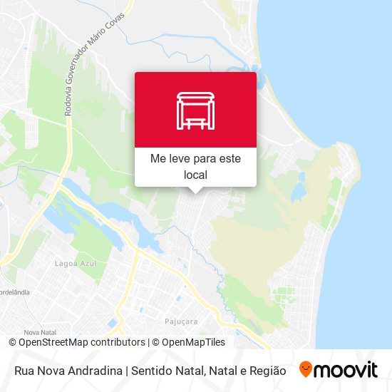 Rua Nova Andradina | Sentido Natal mapa
