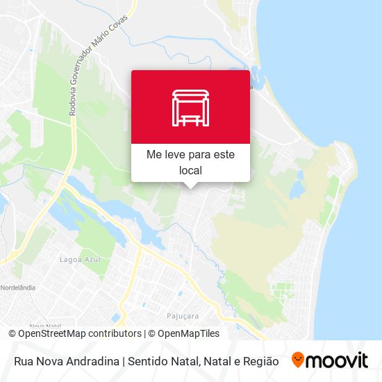 Rua Nova Andradina | Sentido Natal mapa