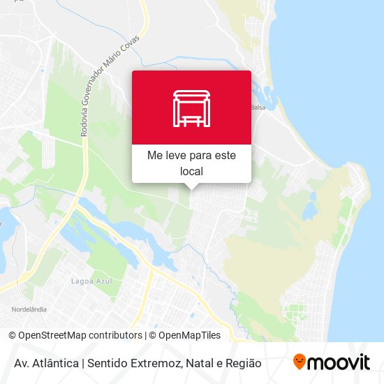 Av. Atlântica | Sentido Extremoz mapa