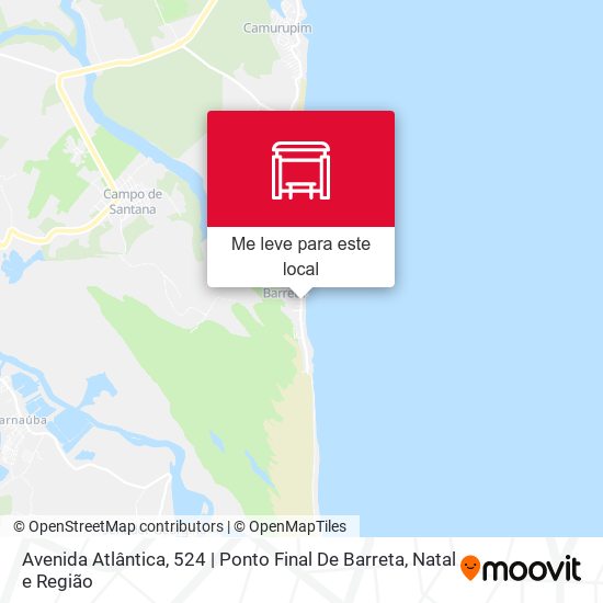 Avenida Atlântica, 524 | Ponto Final De Barreta mapa