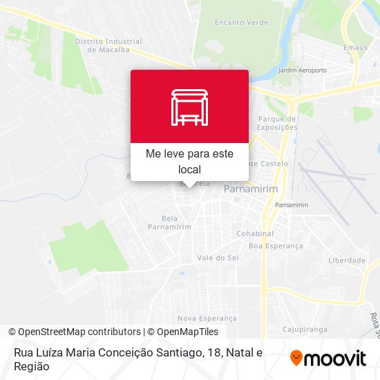 Rua Luíza Maria Conceição Santiago, 18 mapa