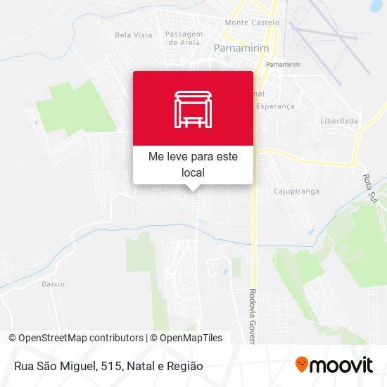 Rua São Miguel, 515 mapa