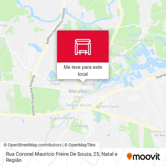 Rua Coronel Maurício Freire De Souza, 25 mapa