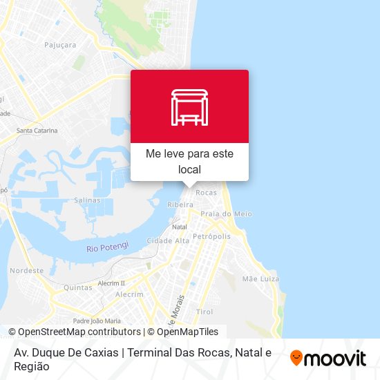 Av. Duque De Caxias | Terminal Das Rocas mapa