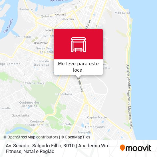 Av. Senador Salgado Filho, 3010 | Academia Wm Fitness mapa
