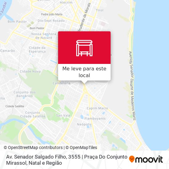 Av. Senador Salgado Filho, 3555 | Praça Do Conjunto Mirassol mapa